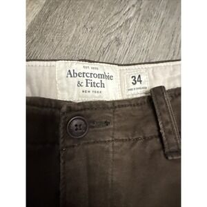 Abercrombie & Fitch Women's Joggers Brown Size 34 Quilted Knee Pants Athleisure